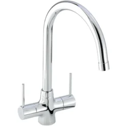 Abode Nexa Twin Lever Mono Sink Mixer Chrome