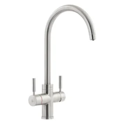 Abode Prostream 3 IN 1 Swan Spout Kitchen Tap Brushed Nickel