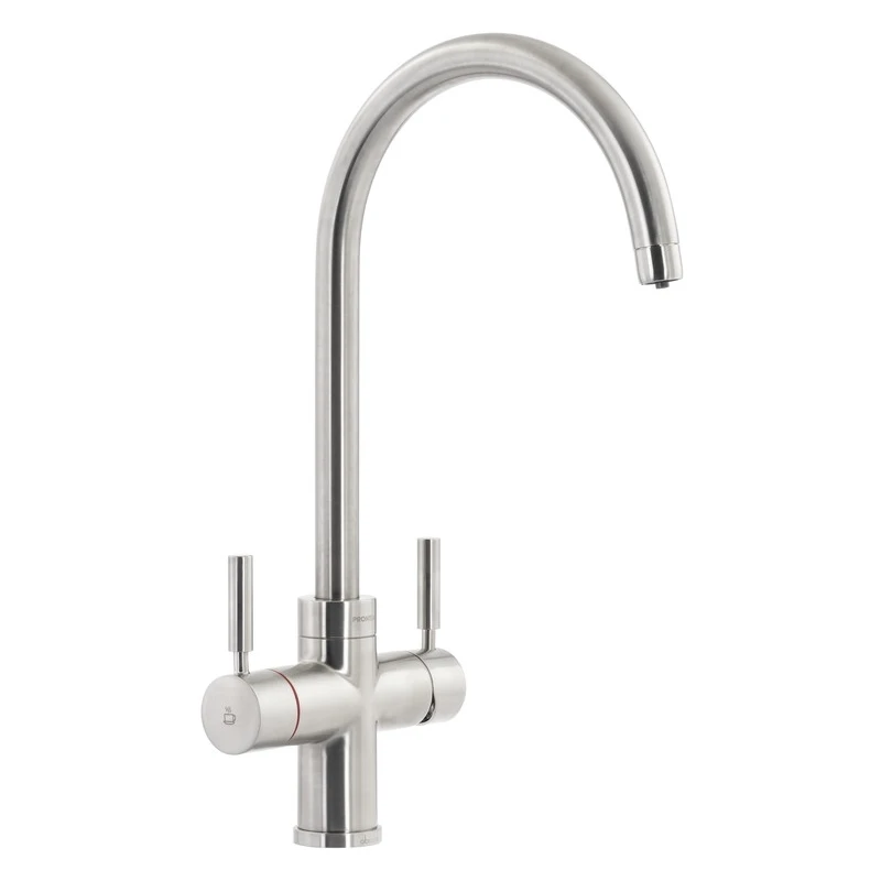 Abode Prostream 3 IN 1 Swan Spout Kitchen Tap Brushed Nickel 1 Abode Prostream 3 IN 1 Swan Spout Kitchen Tap Brushed Nickel