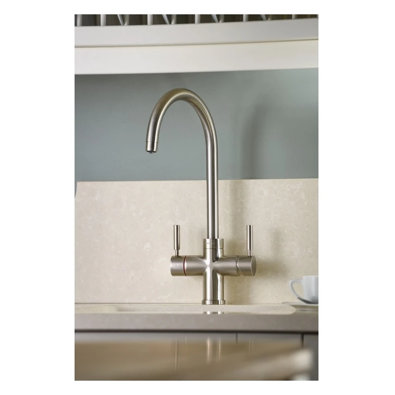 Abode Prostream 3 IN 1 Swan Spout Kitchen Tap Brushed Nickel 2 Abode Prostream 3 IN 1 Swan Spout Kitchen Tap Brushed Nickel - Image 2