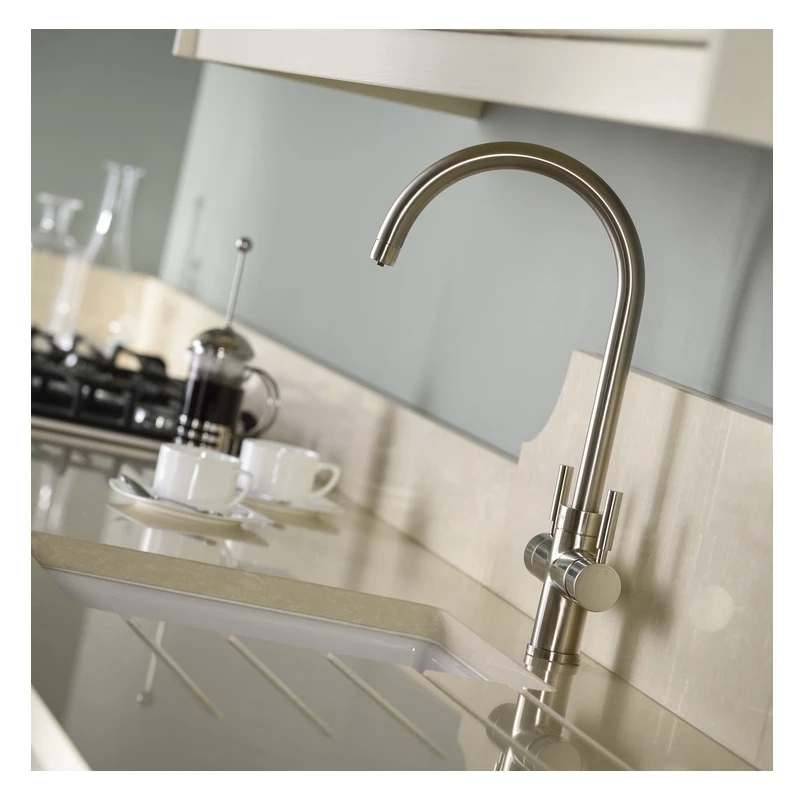 Abode Prostream 3 IN 1 Swan Spout Kitchen Tap Brushed Nickel 5 Abode Prostream 3 IN 1 Swan Spout Kitchen Tap Brushed Nickel - Image 5