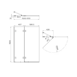 Best Seller -Home Bathroom aquadart aq6002 blk 2