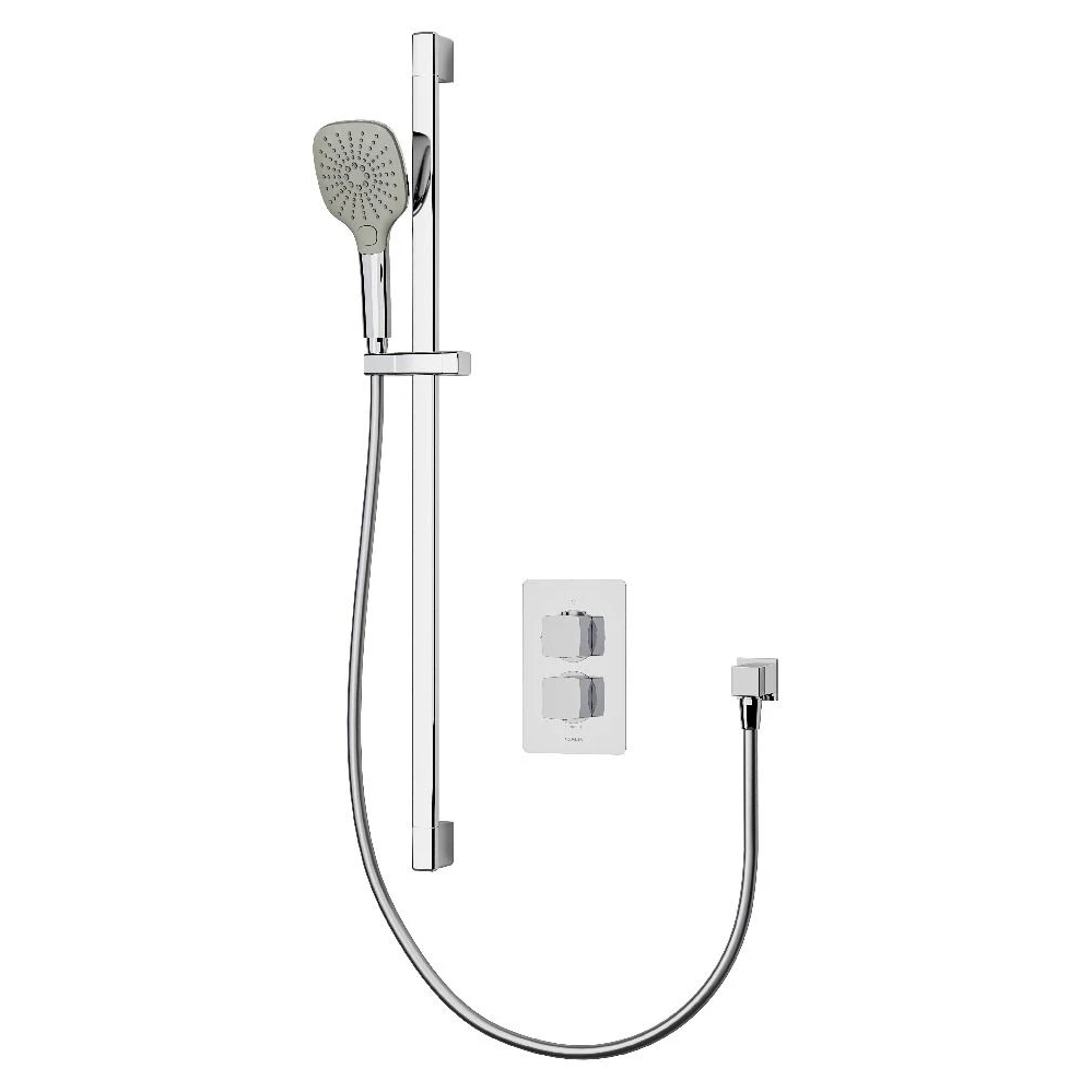 Aqualisa Dream Thermostatic Shower With Adjustable Head Square 1 Aqualisa Dream Thermostatic Shower With Adjustable Head Square
