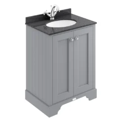 Bayswater Plummett Grey 600mm 2 Door Basin Cabinet