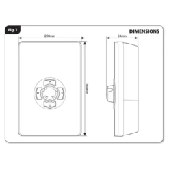 Triton Aspirante 8.5kW Contemporary Electric Shower White Gloss 5 Triton Aspirante 8.5kW Contemporary Electric Shower White Gloss -Home Bathroom btl dice0036 3