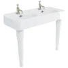 Burlington Arcade 1200mm 1 Taphole Basin & Ceramic Console Legs