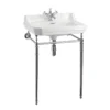 Burlington Edwardian 56cm 1 Hole Basin & Regal Chrome Basin Stand
