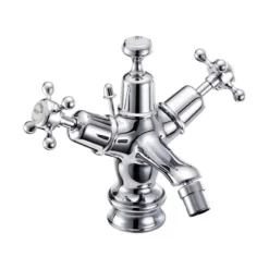 Burlington Claremont Regent Bidet Mixer With Pop-Up Waste