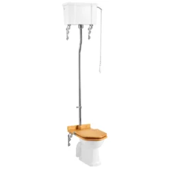 Burlington Standard High Level Toilet With Single Flush Cistern