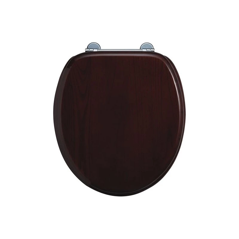Burlington Bar Hinged Mahogany Toilet Seat 1 Burlington Bar Hinged Mahogany Toilet Seat