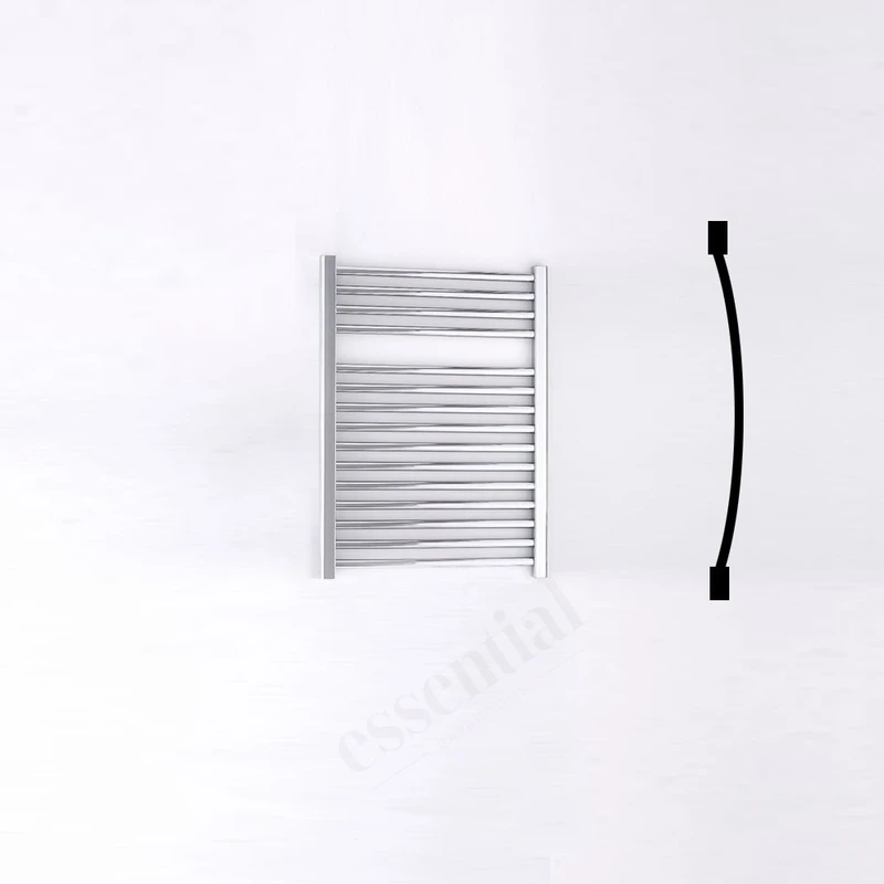 Essential Standard Towel Warmer Curved 690x500mm Chrome 1 Essential Standard Towel Warmer Curved 690x500mm Chrome