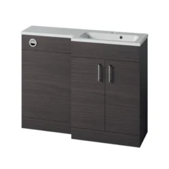 Essential Montana L-Shape 1100mm Urban Grey Right Hand Vanity Unit