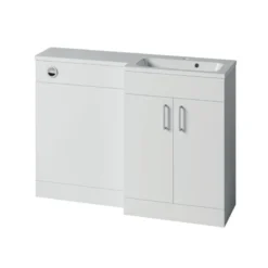 Essential Montana L-Shape 1200mm Gloss White Right Hand Vanity Unit