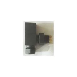 Essential Anthracite Square Angled Radiator Valve Pack