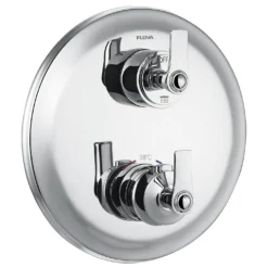 Flova Liberty Chrome Slim 3 Outlet Shower Trim Kit Only
