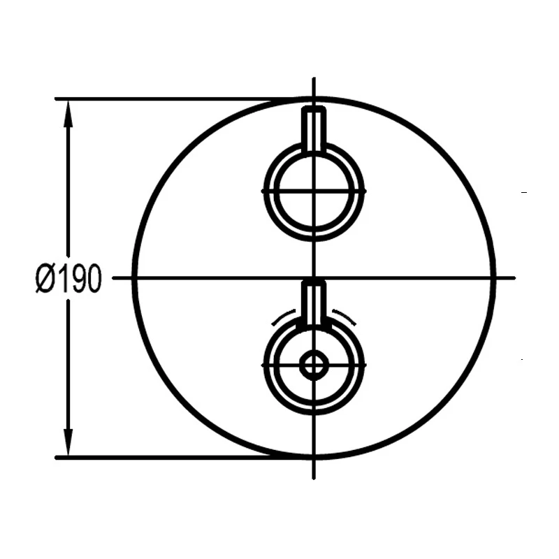 Flova Levo Slim Round Single Outlet Shower Trim Kit Only 2 Flova Levo Slim Round Single Outlet Shower Trim Kit Only - Image 2