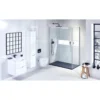 Frontline Aquaglass Linear 1400mm Slider Shower Door