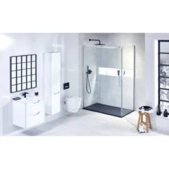 Frontline Aquaglass Linear 1400mm Slider Shower Door