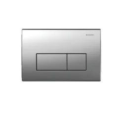 Geberit Flush Plate Kappa50 Dual Flush, Zinc, Matt Chrome