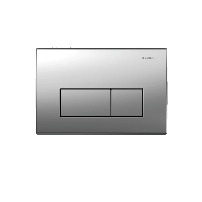 Geberit Flush Plate Kappa50 Dual Flush, Zinc, Matt Chrome 1 Geberit Flush Plate Kappa50 Dual Flush, Zinc, Matt Chrome