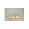 Geberit Sigma50 Metal Dual Flush Plate Concrete/Brass
