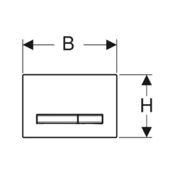 Geberit Sigma50 Metal Dual Flush Plate Concrete/Brass -Home Bathroom geberit 115672jv2 3