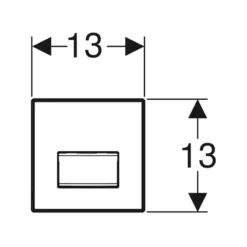 Geberit Urinal Flush Control Type 50 Lava -Home Bathroom geberit 116016jk5 3