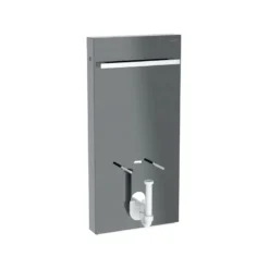 Geberit Monolith For Bidet 101cm & Rail Lava Glass/Black Chrome