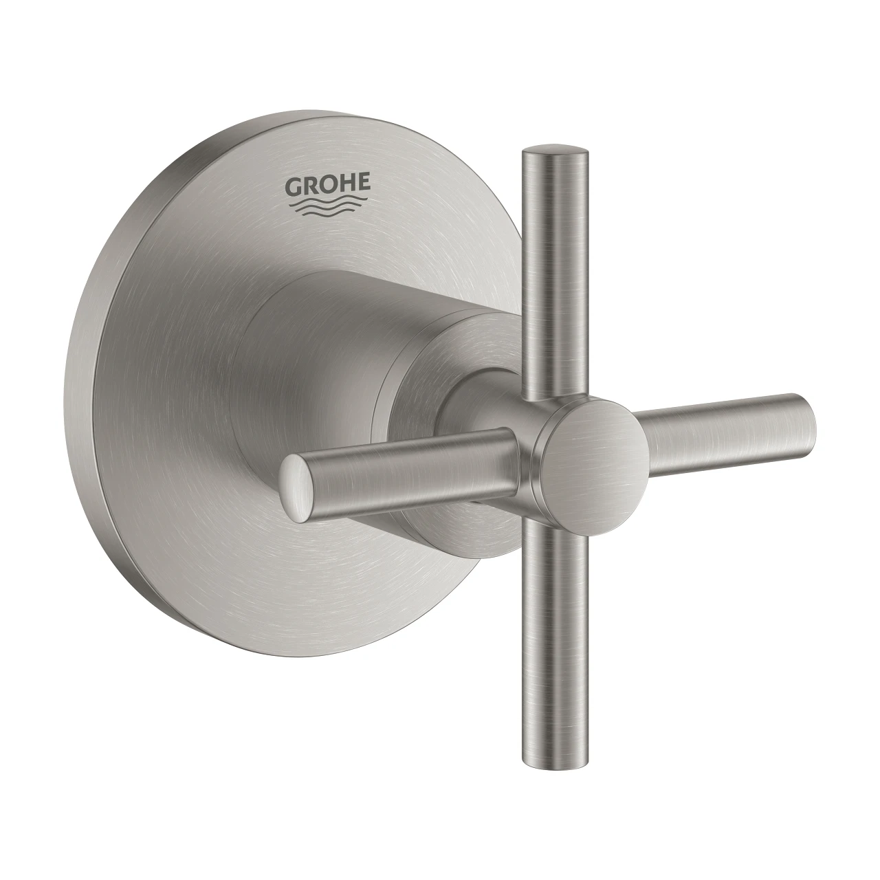 Grohe Atrio Cross Handle Stop Valve Trim 19069 Supersteel 1 Grohe Atrio Cross Handle Stop Valve Trim 19069 Supersteel