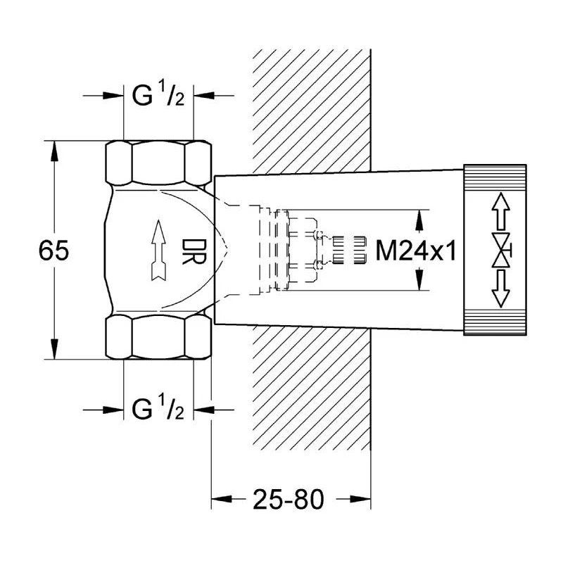 Grohe Concealed Stop Valve 1/2″ 29811 2 Grohe Concealed Stop Valve 1/2″ 29811 - Image 2