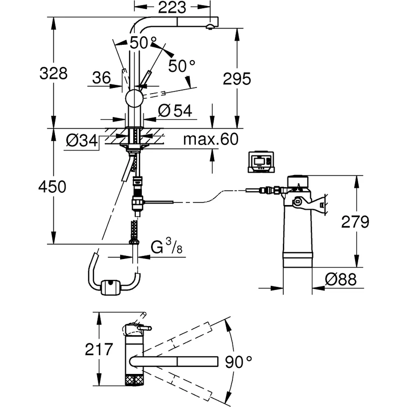 Grohe Blue Pure Minta Starter Kit 30382 2 Grohe Blue Pure Minta Starter Kit 30382 - Image 2