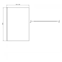 Ideal Standard I.Life Wetroom Screen 1400mm 8mm Glass T4874 -Home Bathroom ideal standard t4874eo 3