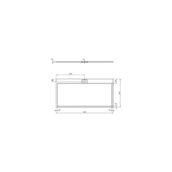 Ideal Standard I.life Ultra Flat S 2000x1000mm Shower Tray T5235 White -Home Bathroom ideal standard t5235fr 3