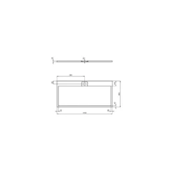 Ideal Standard I.life Ultra Flat S 1700x800mm Shower Tray T5238 Sand -Home Bathroom ideal standard t5238ft 3