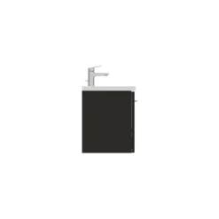 Ideal Standard I.life S 80cm Compact Wall Vanity Unit, 1 Drawer, Matt Carbon -Home Bathroom ideal standard t5294nv 5