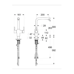 InSinkErator 3N1 L Shape Tap, Neo Tank & Filter Pack Brushed Steel 5 InSinkErator 3N1 L Shape Tap, Neo Tank & Filter Pack Brushed Steel -Home Bathroom insinkerator ais224 5