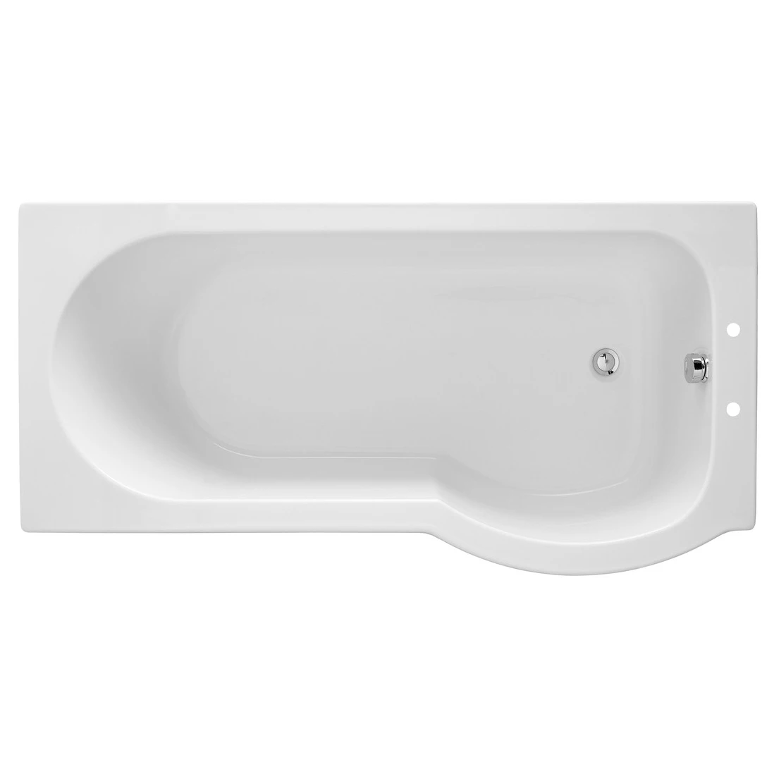 Iona P-Shape 1675mm 0TH Shower Bath RH 2 Iona P-Shape 1675mm 0TH Shower Bath RH - Image 2