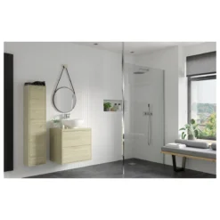 Refresh Wesley Wetroom Panel & Floor-to-Ceiling Pole 1100mm