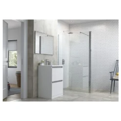 Refresh Dove 1200mm Wetroom Panel & 300mm Rotatable Panel