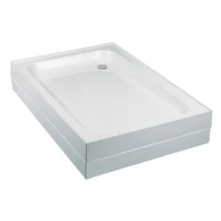 Just Trays Merlin 900x700mm Rectangular Shower Tray 4 Upstands -Home Bathroom just trays a970m140 3