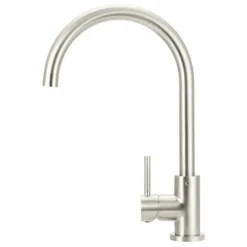 Meir Round Kitchen Mixer Tap PVD Brushed Nickel -Home Bathroom meir mk03 pvdbn 3