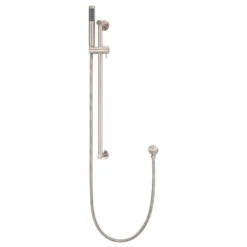 Meir Round Shower On Rail Column Champagne