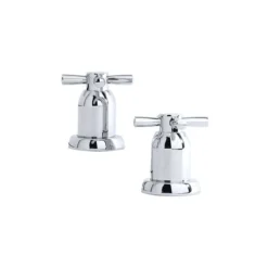 Perrin & Rowe Contemporary Cross 1/2″ Deck Valves Pair