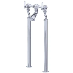 Perrin & Rowe Traditional Lever Floor Bath Filler Chrome