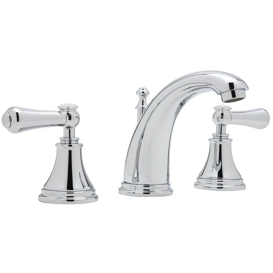 Perrin & Rowe Georgian 3 Hole High Spout Basin Mixer, Lever 1 Perrin & Rowe Georgian 3 Hole High Spout Basin Mixer, Lever