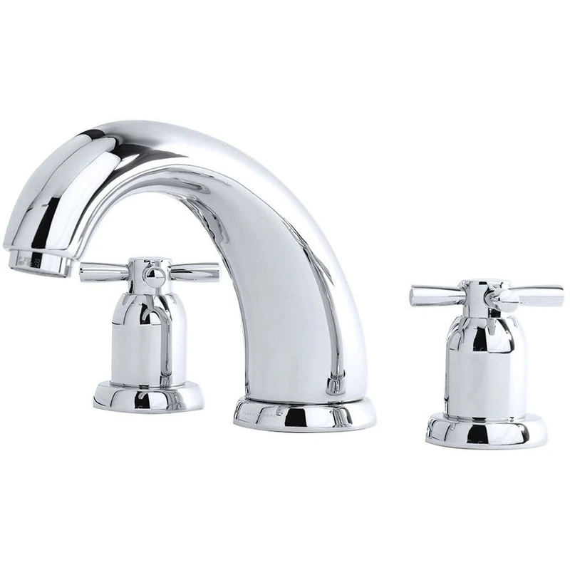 Perrin & Rowe 7″ 4 Hole Bath Set With Lever Handles Pewter 1 Perrin & Rowe 7″ 4 Hole Bath Set With Lever Handles Pewter