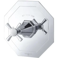 Perrin & Rowe Deco Crosstop Concealed Mixer Without Flow Control Nickel