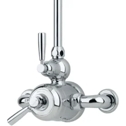 Perrin & Rowe Contemporary Exposed Shower Mixer, Pewter