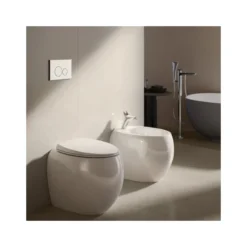 RAK Cloud Back To Wall Bidet Matt White -Home Bathroom rak clobd2015500a 3