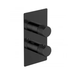 RAK Amalfi Thermostatic Single Outlet Shower Valve Matt Black